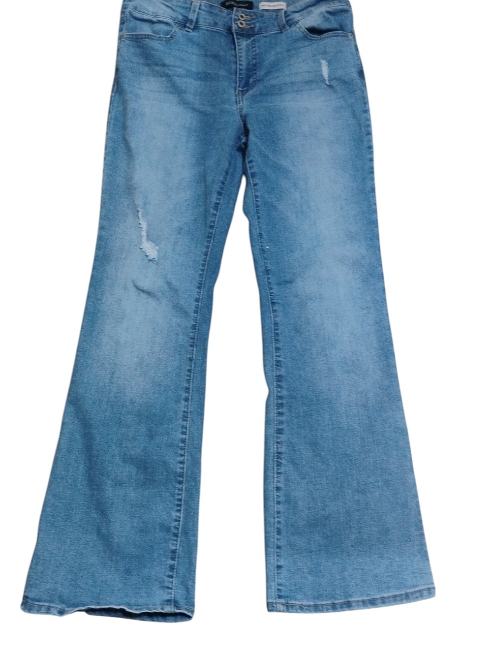 BCBGeneration Light Blue Flare Jeans with Subtle Distressing SZ 13/ 31